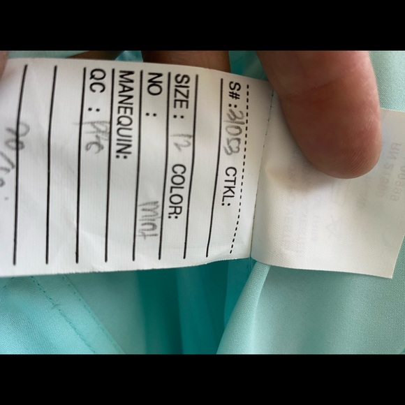 Mint bridesmaid dress - Picture 5 of 8